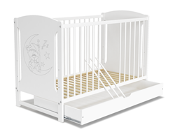 Attēls  Bērnu gultiņa TOLA (Balta)(60 cm)
