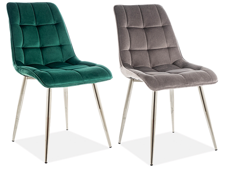 Attēls  Krēsls CHIC VELVET (6 krāsas) CHROM