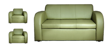 Attēls  Izvelkams ādas komplekts SONIA (3R+1N+1N)