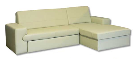 Attēls  Ādas stūra dīvāns KAROL