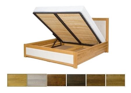 Attēls  Gulta LK214 BOX (140 cm)(Atos/Venus Velvet)