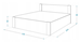 Attēls  Gulta ar veļas kasti BOSTON 120200 (120 cm)(2 krāsas)