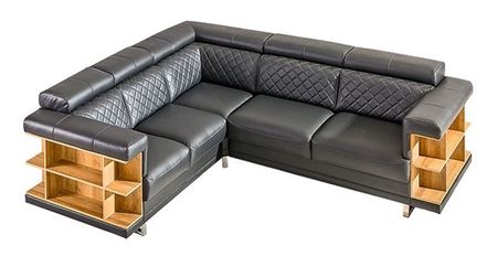 Attēls  Ādas stūra dīvāns ROYS